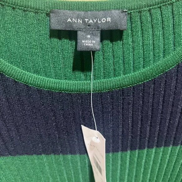 NWT Ann Taylor Striped Long Sleeve Sweater Sz M - Picture 5 of 5